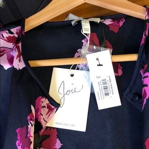Joie midnight blue with flowers shirt